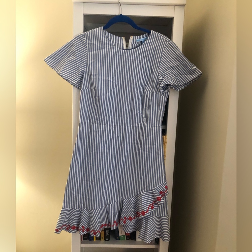 Blue and white striped Draper James Dress